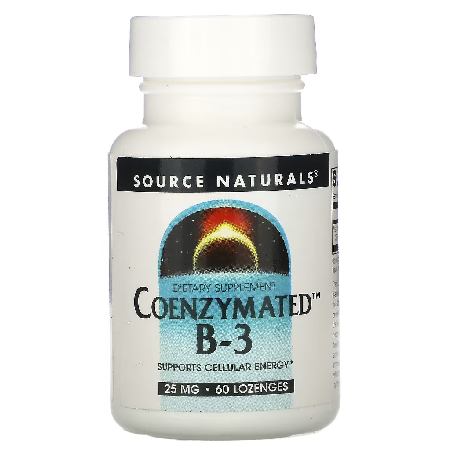 

Source Naturals, Коферментный витамин B3, 25 мг, 60 пастилок