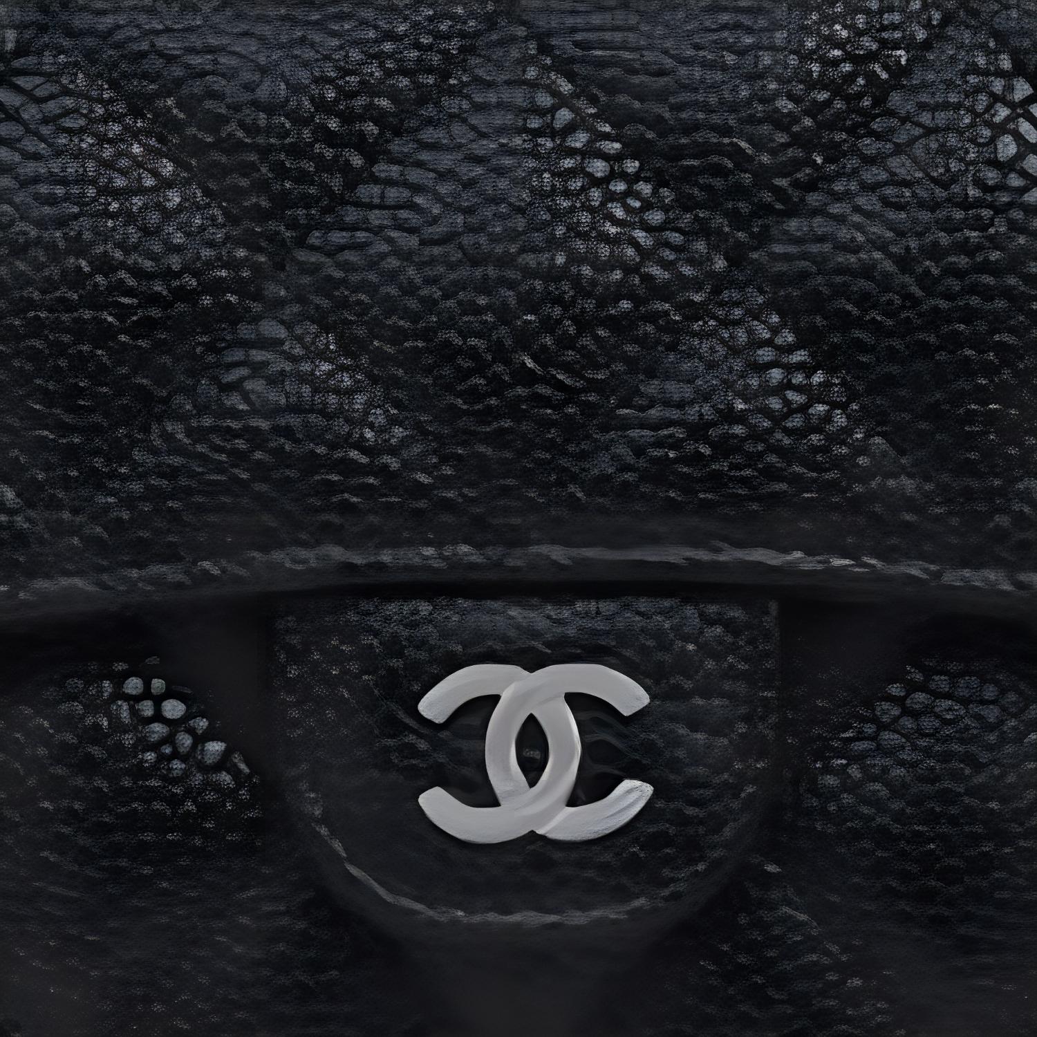 Chanel Классический средний кошелек с клапаном, черный AP0232 — фото 4