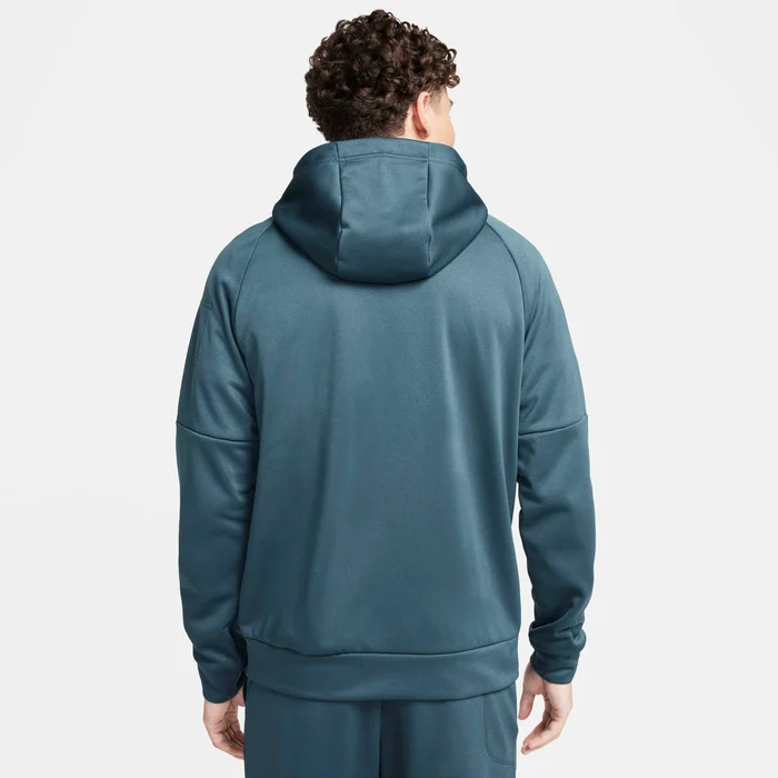 Толстовка Nike Therma-FIT Full-Zip Fitness, темно-зеленый — фото 2