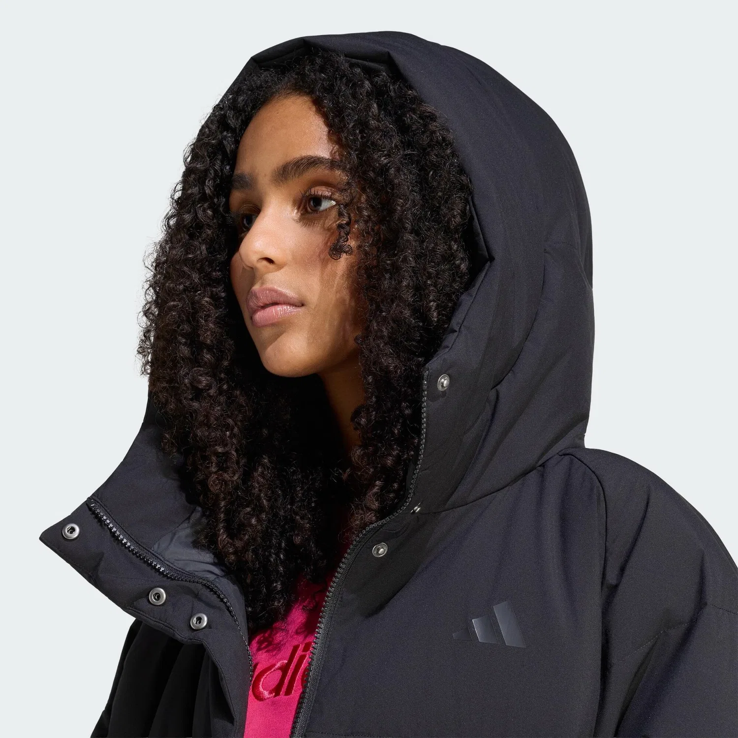 Мужская утепленная куртка Helionic Puffer Daunenjacke adidas, Schwarz — фото 4