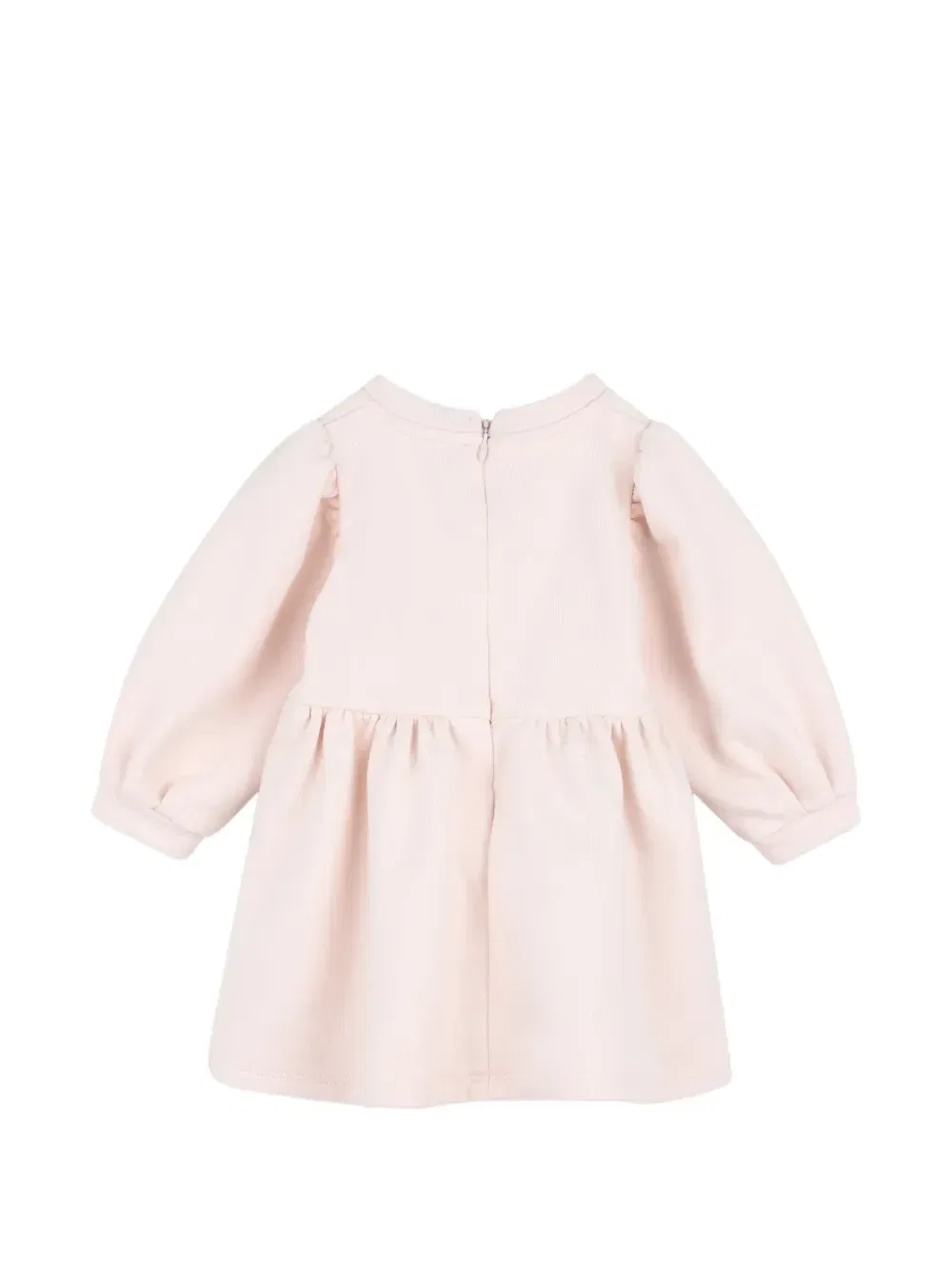 Платье с длинными рукавами и логотипом Chloé Kids, розовый — фото 2