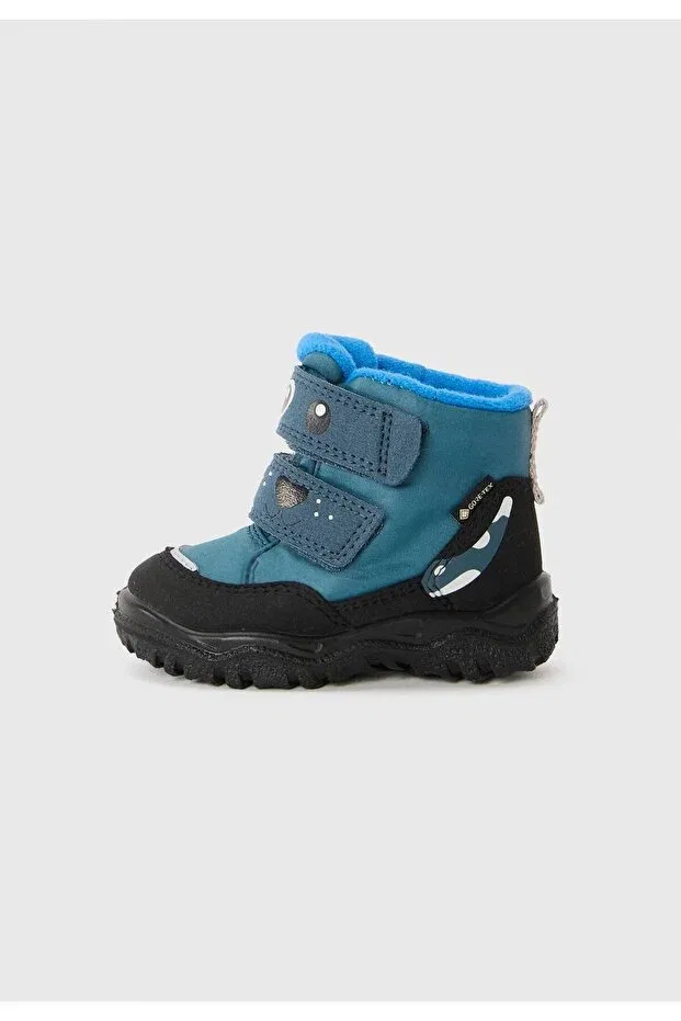 Детские ботинки для мальчиков с коротким каблуком Husky+ anatomical sole gore-tex waterproof children's boots Superfit, Blue
