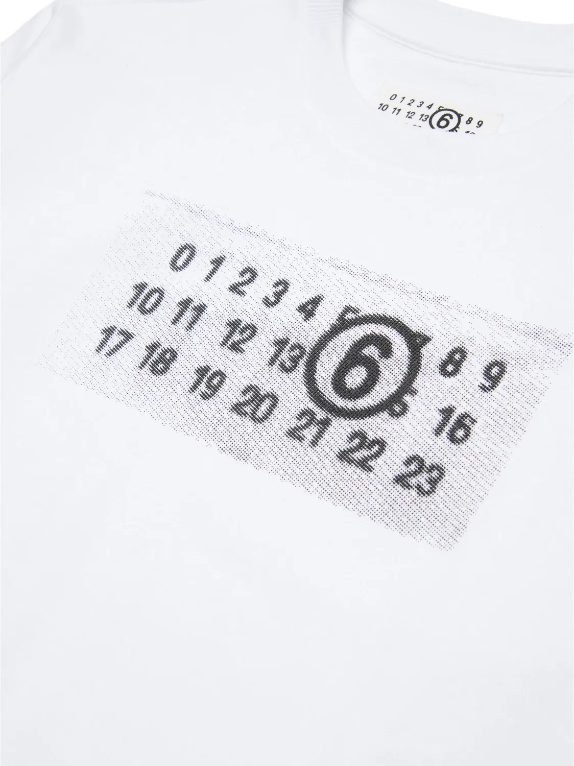 Свитшот Numbers MM6 Maison Margiela, белый — фото 2