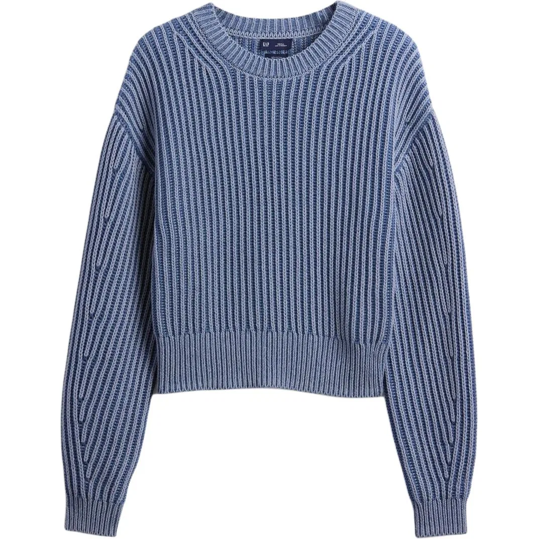 Женский джемпер с круглым вырезом GAP, Gray Blue