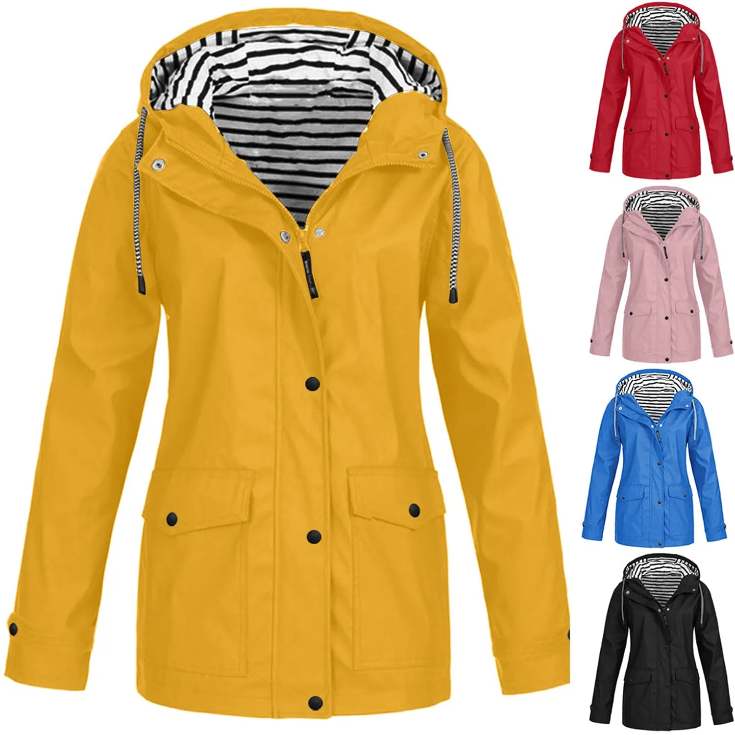 Женская водонепроницаемая куртка с капюшоном Windbreaker, 111