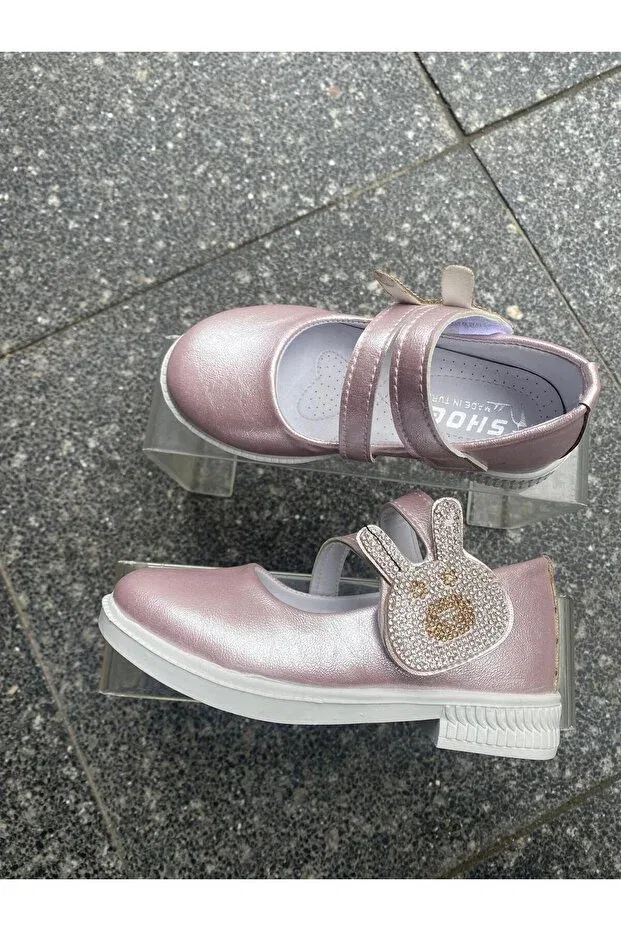 Детские балетки для девочек с ортопедической стелькой Metin Ayakkabı, Pink Pink — фото 3