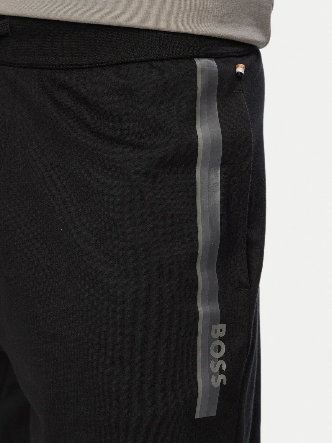 Мужские спортивные шорты стандартного кроя Authentic Boss, черный — фото 4