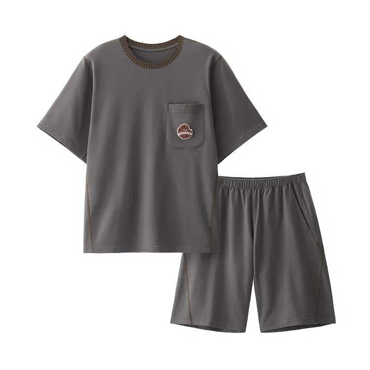 Детская пижама из охлаждающей ткани Mountain Gray Cookie BANANA IN, Mountain Gray Cookie