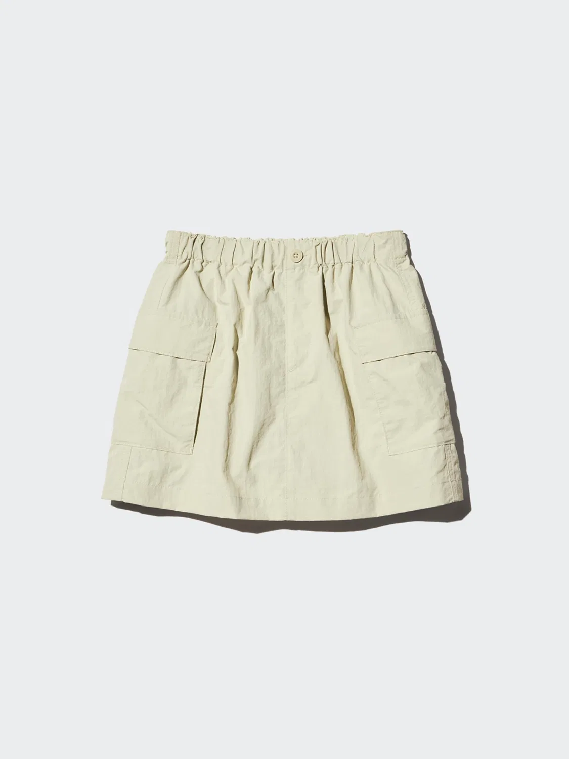 Юбка-шорты детская повседневная мини Uniqlo, светло-фиолетовый — фото 4