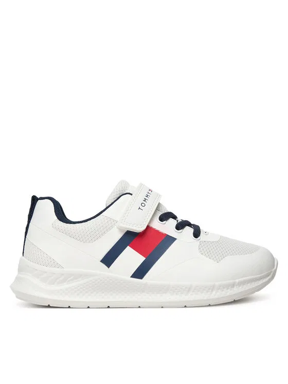 Кроссовки Flag Low Cut Lace-Up/Velcro Tommy Hilfiger, белый