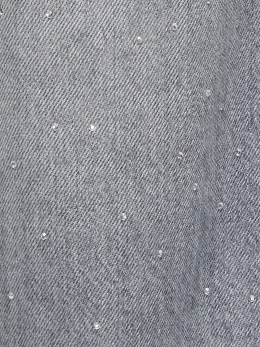 Джинсы ONLY GIRLS Regular Jeans 'KOGCobain' серого цвета — фото 3