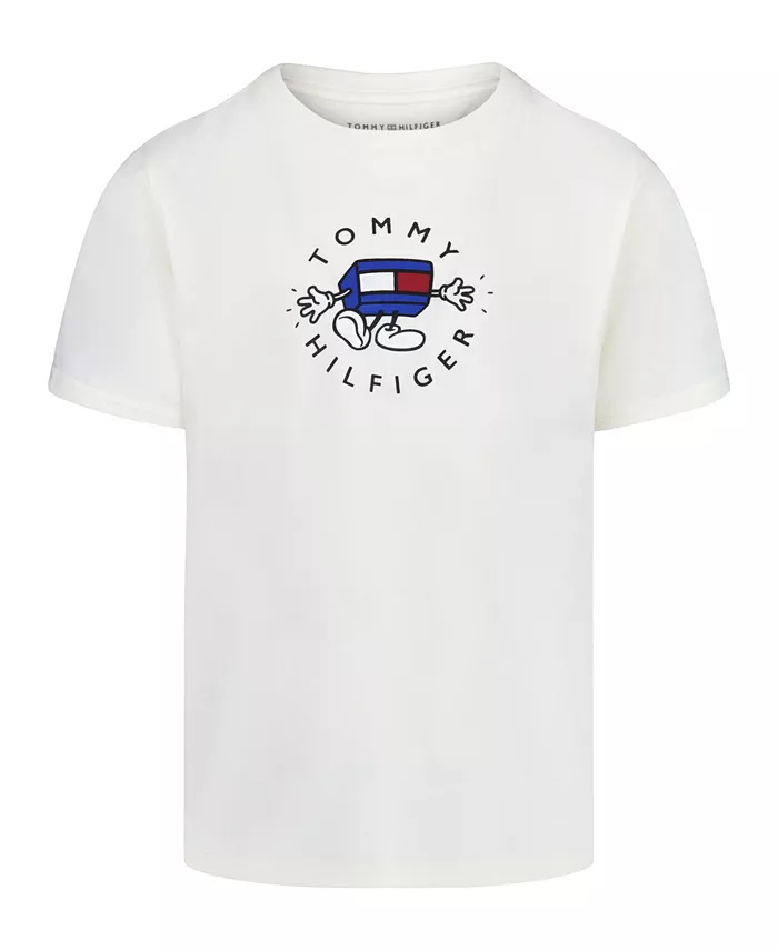 

Футболка с круглым вырезом для малышей и мальчиков Tommy Hilfiger, белый