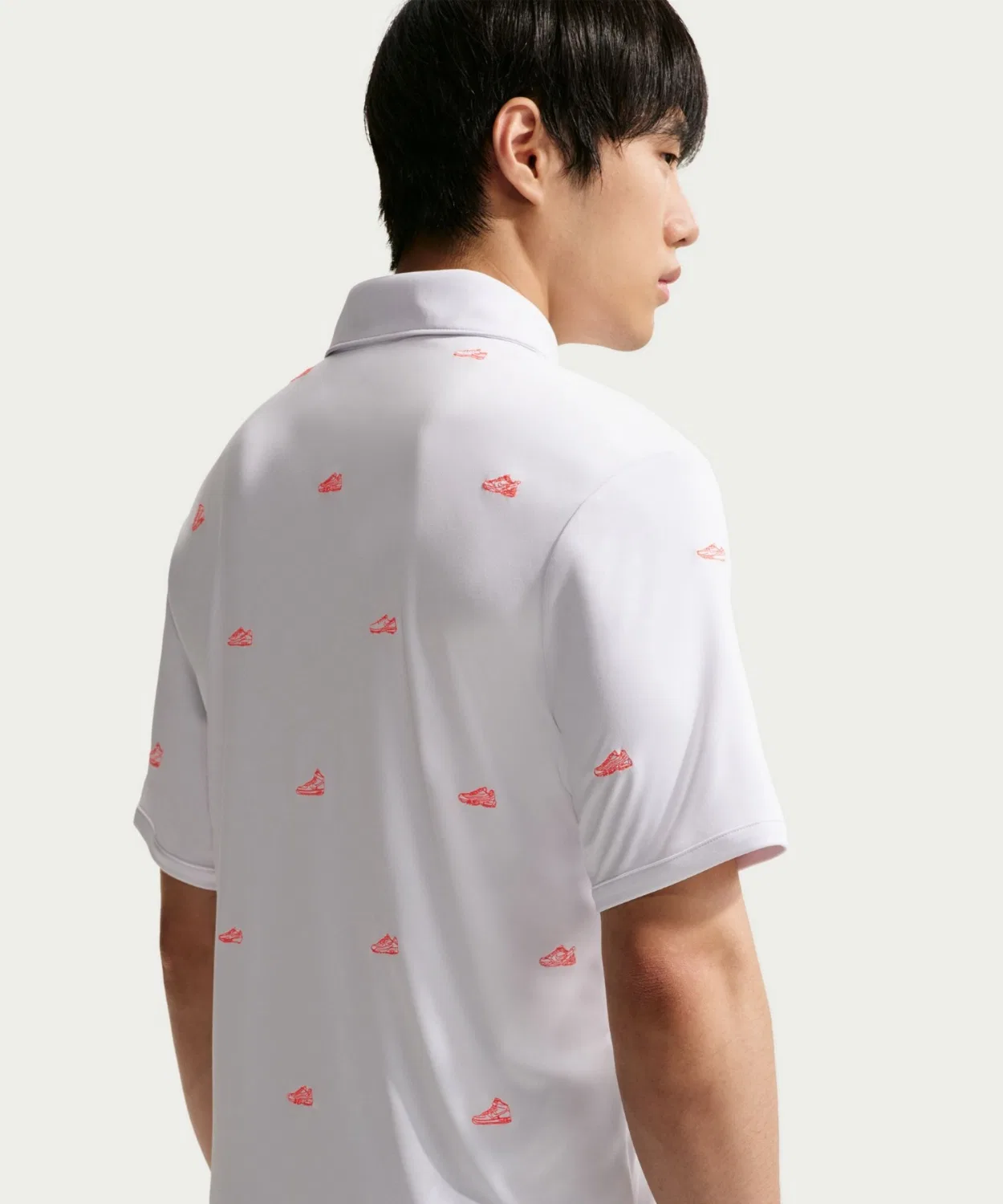 Мужское поло с коротким рукавом Dri-FIT Nike Par, Белый — фото 3