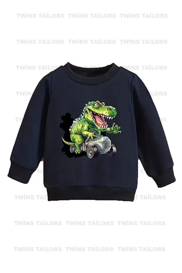 Детские свитшот для мальчиков с принтом Astronaut printed 3-pack Twins Tailors, Navy Blue-Grey-Black — фото 2