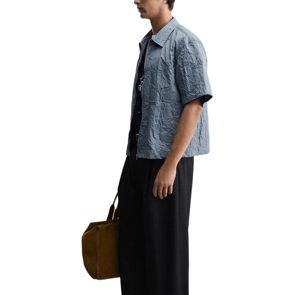 Мужская рубашка Sky Blue ZARA, Sky Blue — фото 4