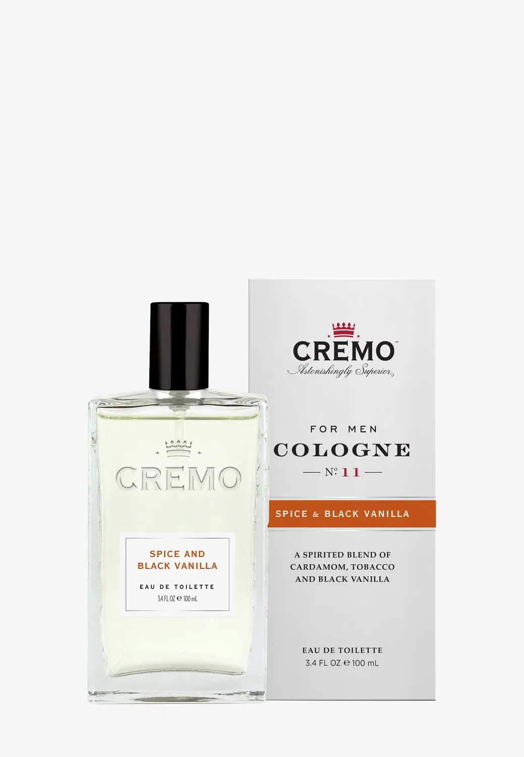 Spice & Black Vanilla Edt для мужчин - туалетная вода Cremo, 100 мл