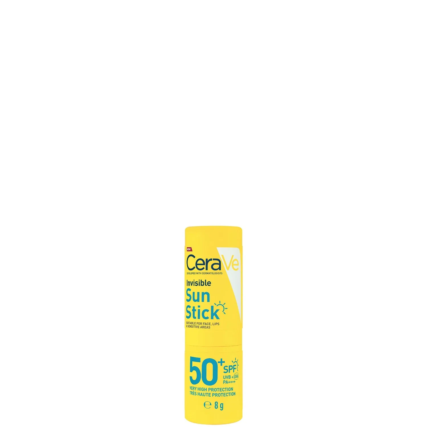 Солнцезащитный стик CeraVe Invisible Sun Stick SPF 50 с 3 керамидами, 8 г