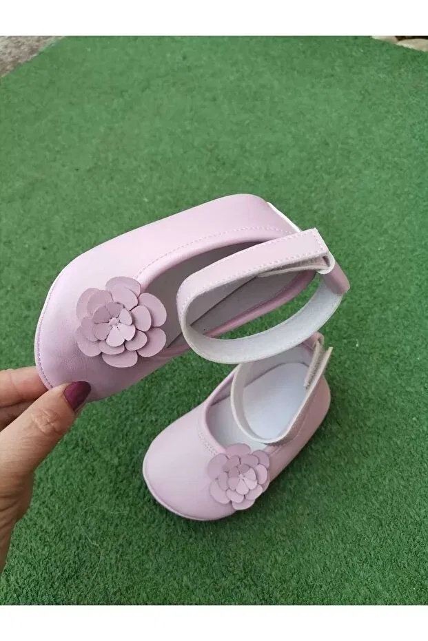 Детские туфли для девочек на плоском ходу Lila flowery circut Esmacamoda, Lila