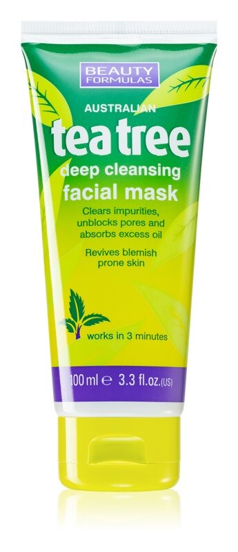 

Маска для глубокого очищения Beauty Formulas Tea Tree