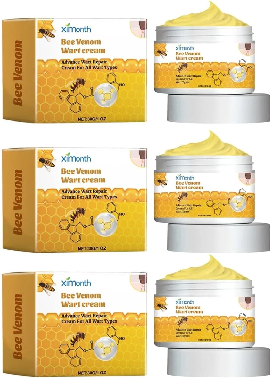 Крем для лица Bee Venom Repair, JHDZ, 30 г, 5 мл
