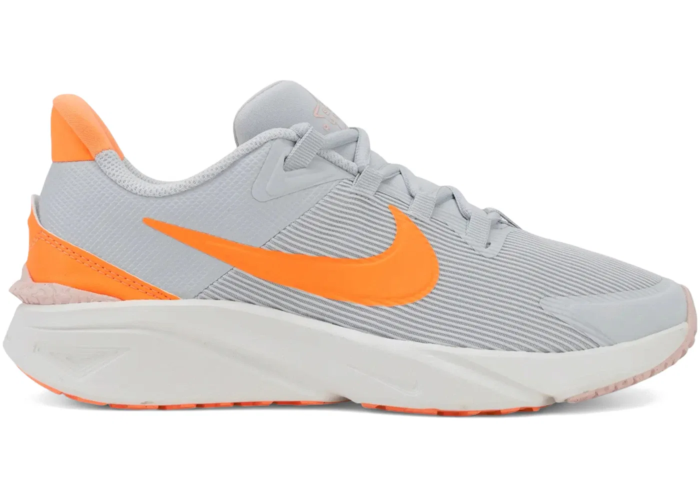 Детские кроссовки с шнуровкой Nike Star Runner 4 Nike, Pure Platinum Echo Pink Peach Cream