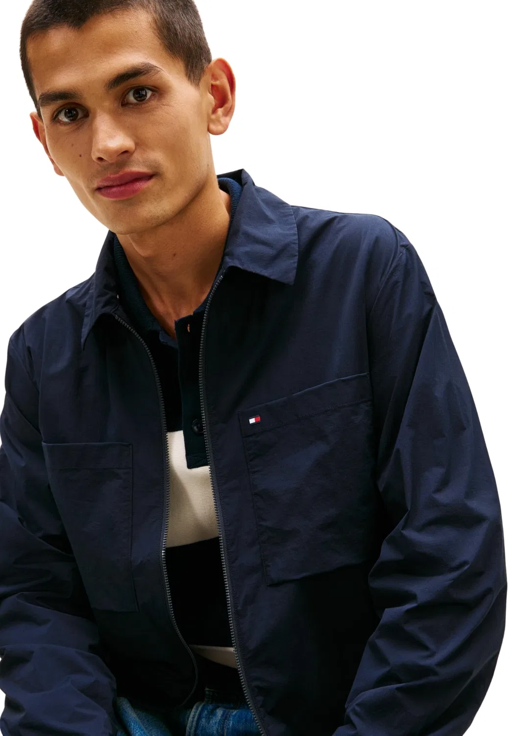 Мужская куртка-овершерт Tech Overshirt Tommy Hilfiger, BLUE (Desert Sky) — фото 4