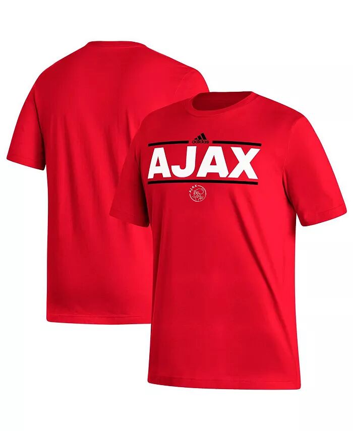 

Мужская красная футболка Ajax Dassler adidas