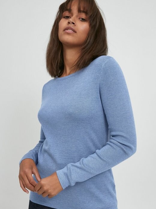 

Вязаный свитер пзсара Pulz Jeans, синий