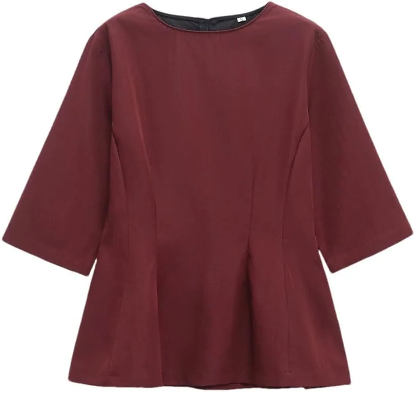 Женская футболка Vintage Casual с короткими рукавами и круглым вырезом