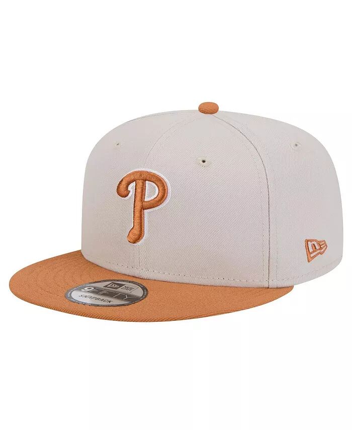 

Мужская кепка-кнопка Philadelphia Phillies цвета хаки/коричневого цвета, двухцветная, 9FIFTY New Era