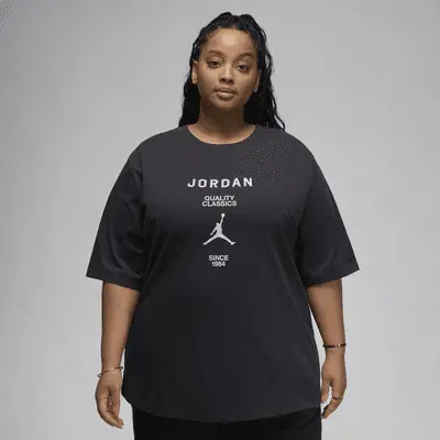 

Футболка Jordan Women's Girlfriend T-Shirt (Plus Size), цвет Off Noir/Sail