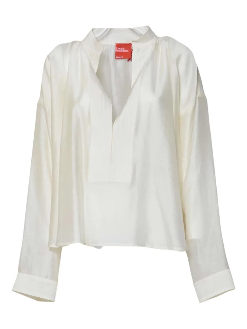 

Рубашка с V-образным вырезом Merci, белый