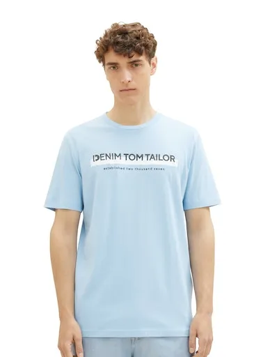 

Джинсовая футболка TOM TAILOR с логотипом спереди Tom Tailor Denim, цвет Washed Out