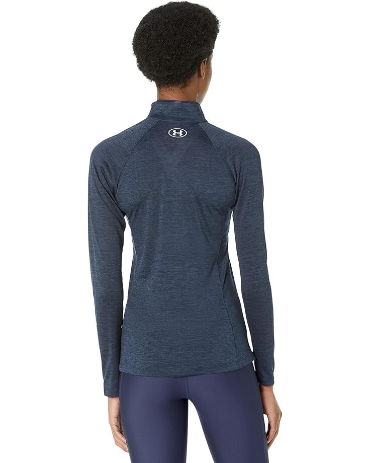 

Топ Under Armour Tech 1/2 Zip Twist Top, цвет Midnight Navy/Metallic Silver