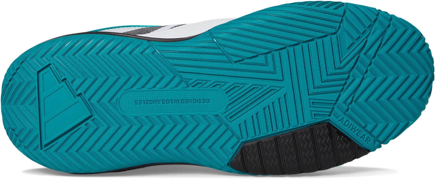 Кроссовки adidas Kids  Own The Game 3.0 Basketball Shoes, White/Black/Pure Teal — фото 3