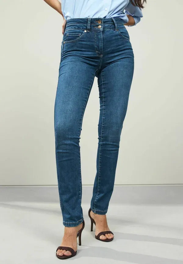 Джинсы стандартной посадки slim fit Next, модель Lift, slim & shape, цвет крапчатый синий