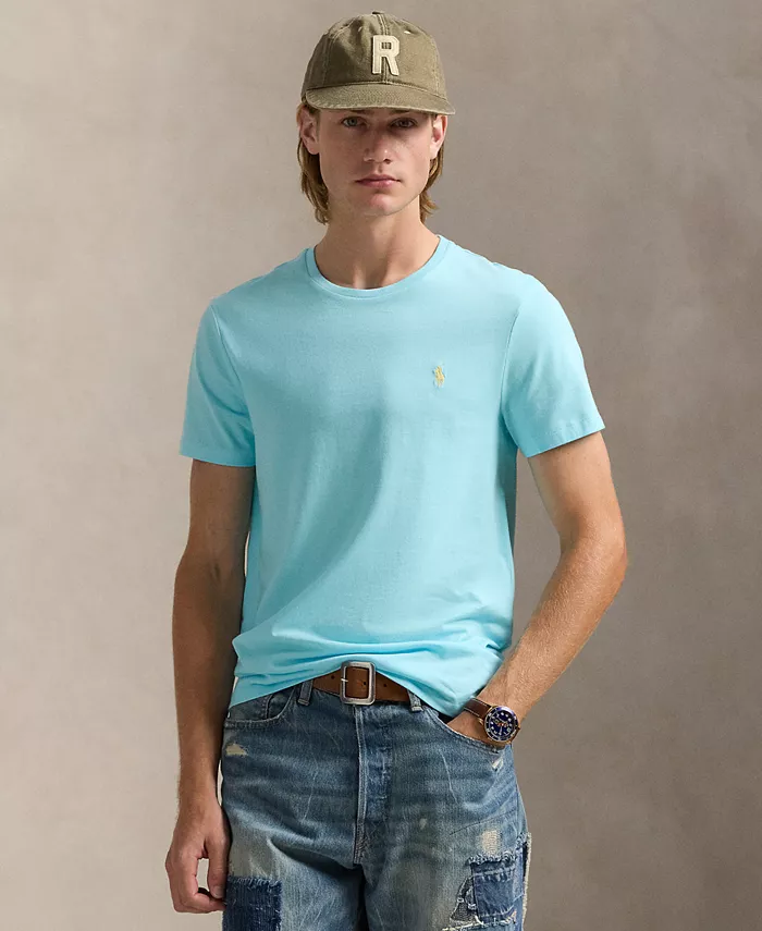 

Мужская классическая футболка с круглым вырезом Polo Ralph Lauren, синий