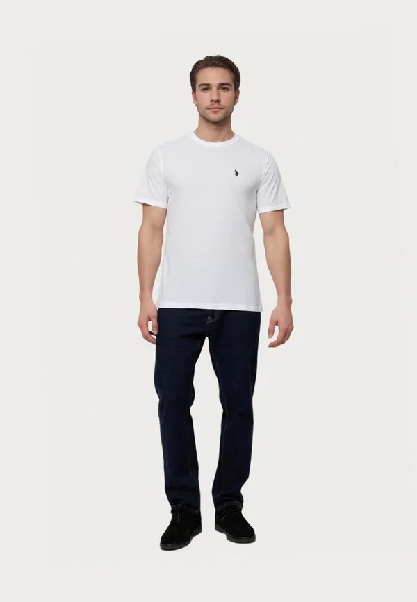 Футболка kurzarmshirt mit rundhalsausschnitt с короткими рукавами, базовая футболка U.S. Polo Assn., Weiß — фото 2