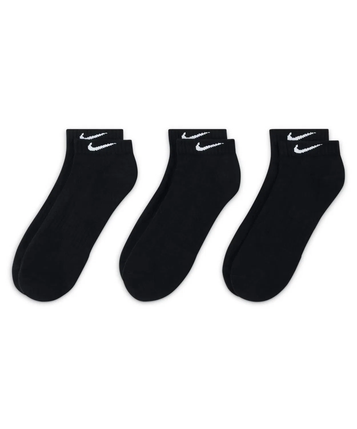 Носки тренировочные Nike Everyday Cushioned Low 3 пары черные — фото 2