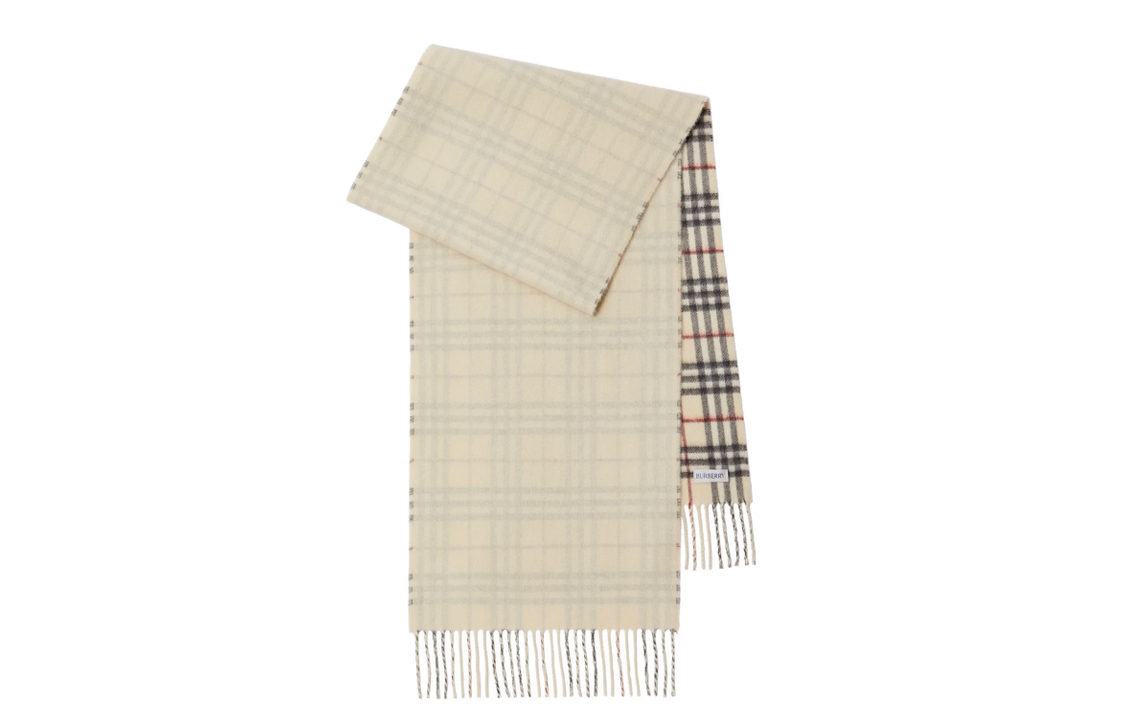 

Клетчатый двусторонний кашемировый шарф Burberry