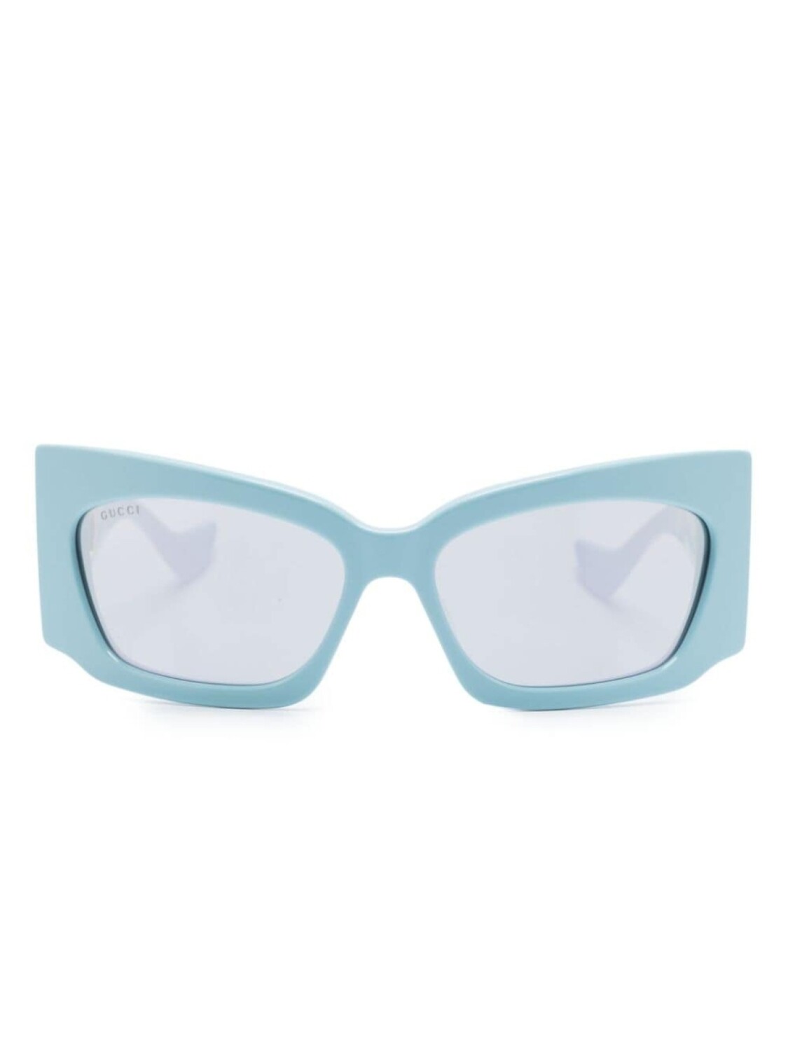 

Gucci Eyewear солнцезащитные очки в геометричной оправе, синий