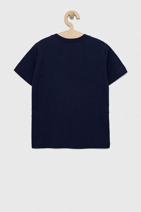 Хлопковая футболка для детей United Colors of Benetton, темно-синий — фото 2