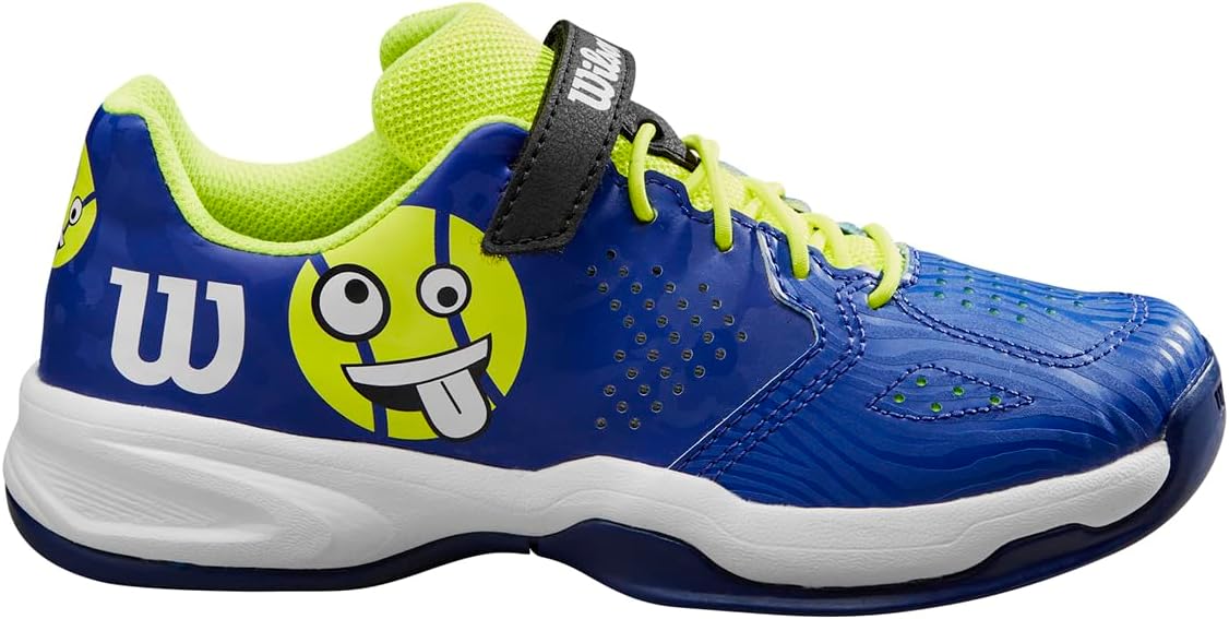 

Детские теннисные кроссовки Wilson KAOS для мальчиков и девочек в стиле эмо, белый/синий/желтый