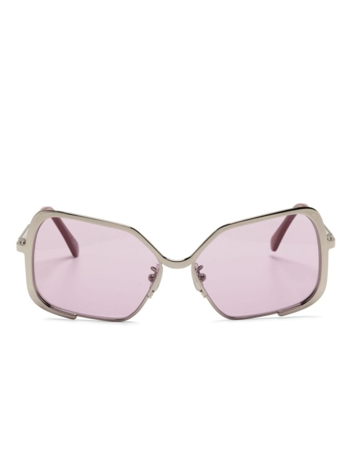

Солнцезащитные очки Unila в массивной оправе Marni Eyewear, серебристый