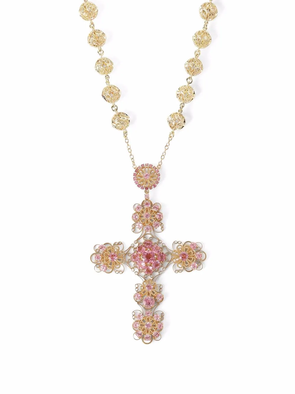 Колье Pizzo из желтого золота с турмалином DOLCE & GABBANA, золотой