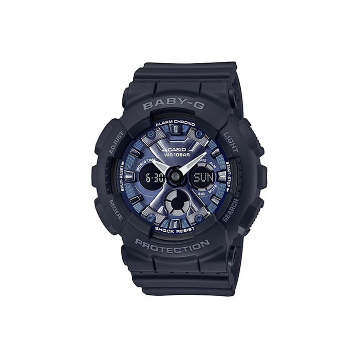 

CASIO Часы G Shock Baby G BA130 1A2, Blue Dial Black Strap
