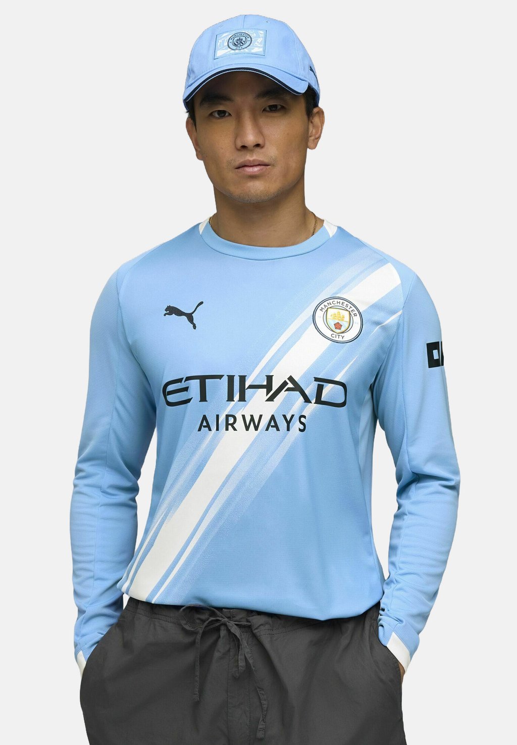 

Лонгслив MANCHESTER CITY 25/26 LANGARM-HEIM - Club wear Puma, синий