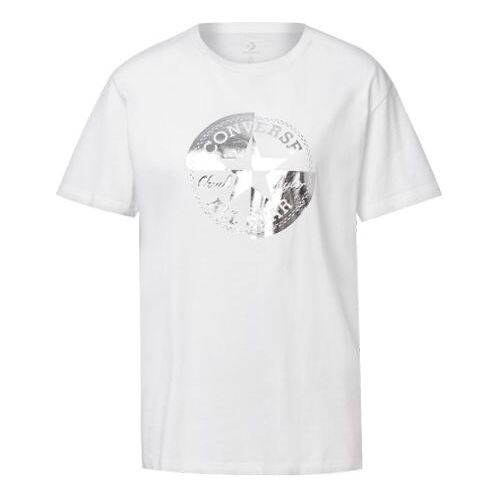 

Футболка (WMNS) Converse Printing Casual Short Sleeve Round Neck White, белый