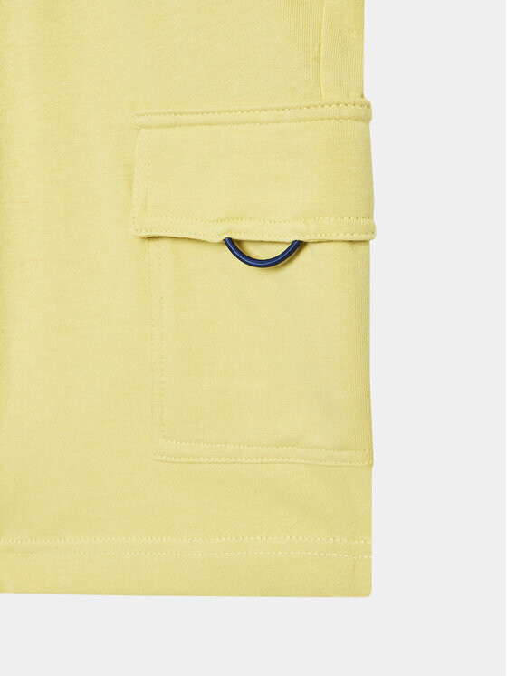 Тканевые шорты стандартного кроя United Colors Of Benetton, желтый — фото 3