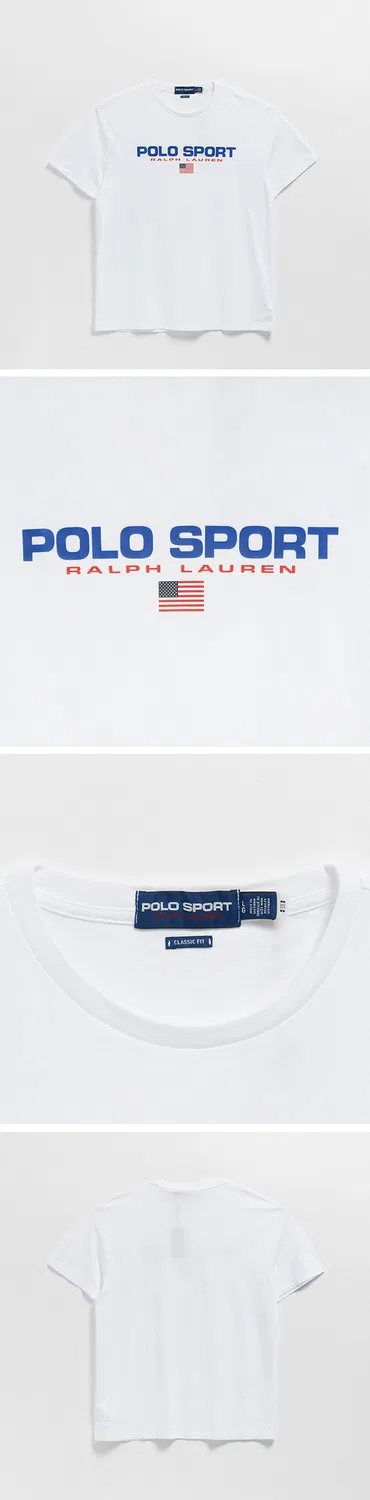 Мужская классическая футболка поло белая от Polo Ralph Lauren — фото 3